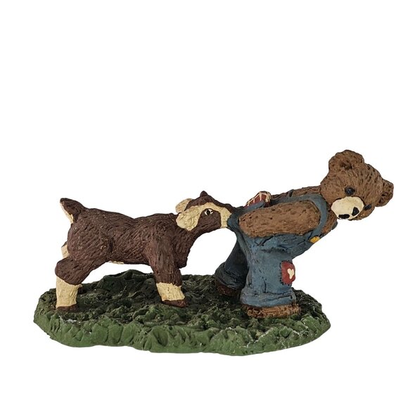 Storybook Collection Carolyn Carpin Bear And Billy Goat Figurine 1984 - Picture 1 of 8